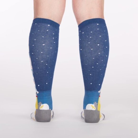 SOCK IT TO ME 3, 2, 1, Lift Off Knee High Novelty Spaceship Socks - Picture 5 of 5